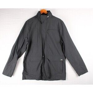 Eastern Mountain Sports EMS Jacket Black  Mens Large Rain Hiking Vent Minimalist